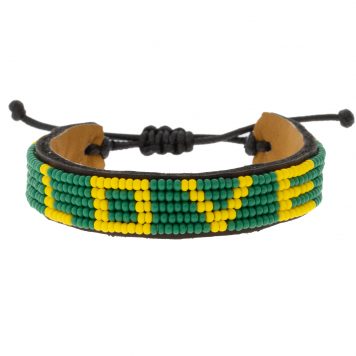 Love is Project:Bracelet, Love,Green/Yellow