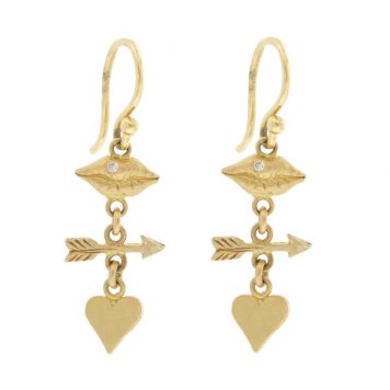 Victoria Cunningham Trunk Show: Earrings,14KLips,arrow & heart
