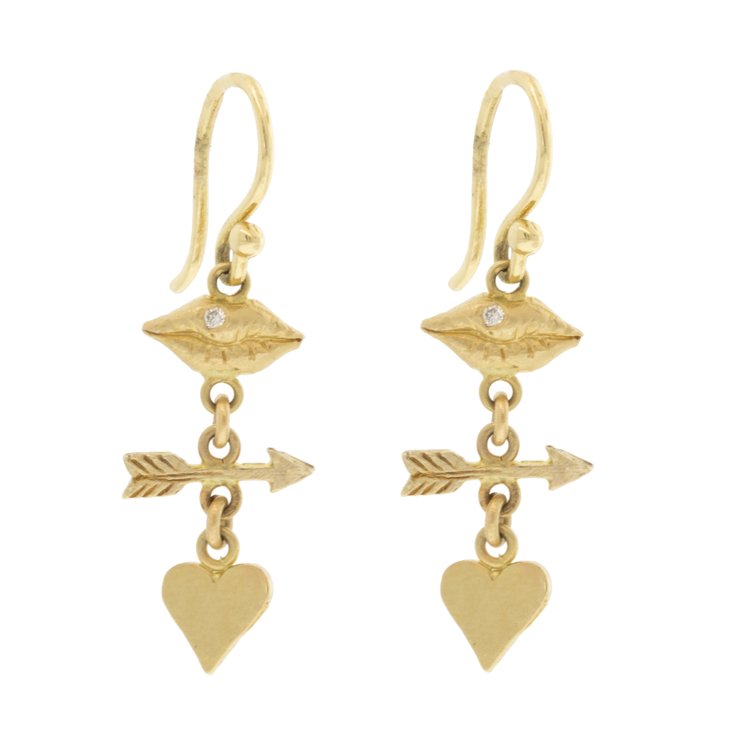 Victoria Cunningham Trunk Show: Earrings,14KLips,arrow & heart