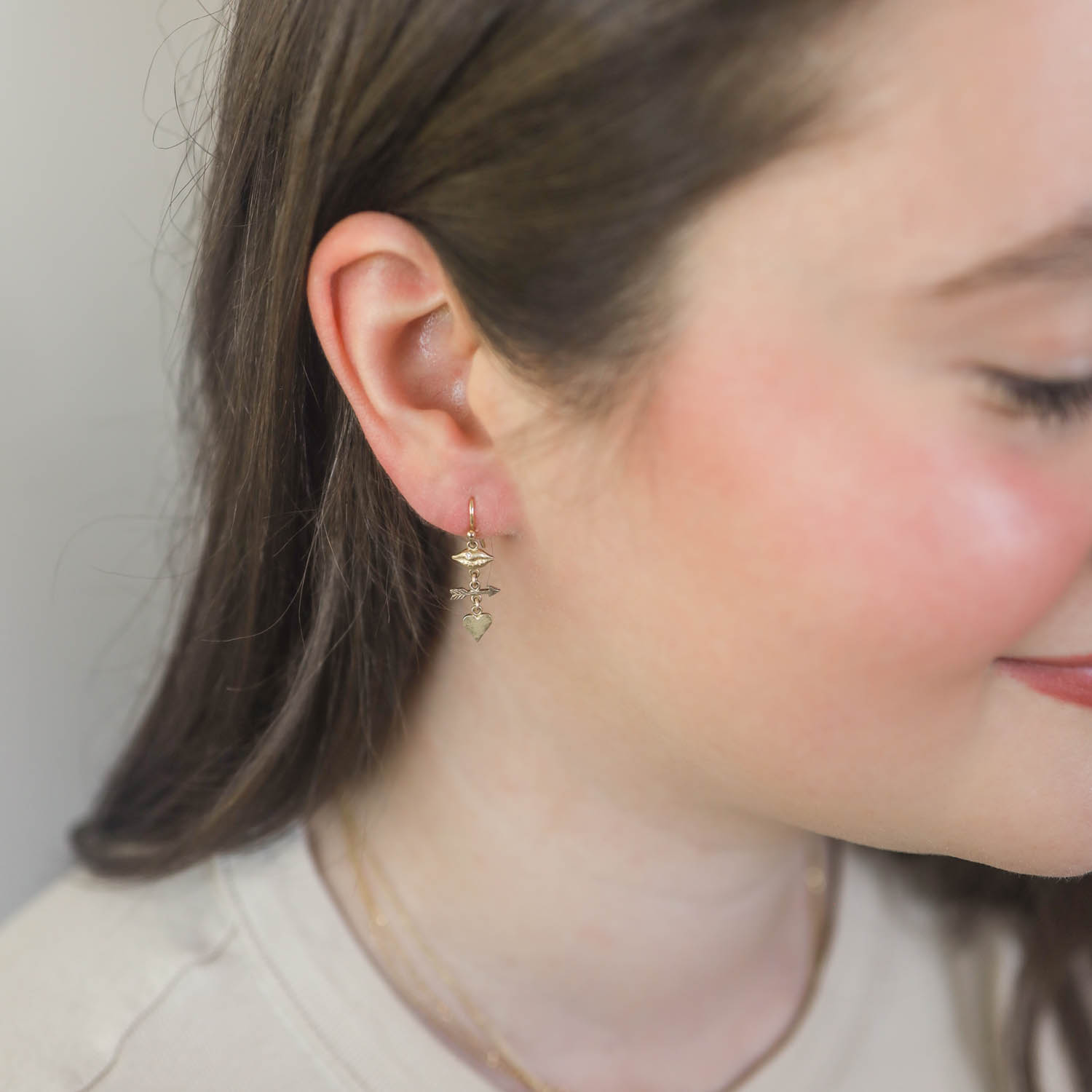Victoria Cunningham Trunk Show: Earrings,14KLips,arrow & heart