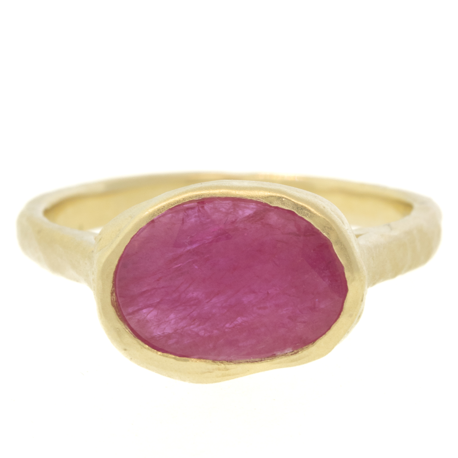 Victoria Cunningham Trunk Show:One of a kind Ring, 14K ,0.95 ct rose cut ruby