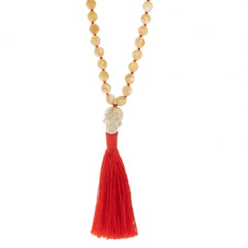 Victoria Cunningham Trunk Show : MALA Carved Bone skull & MOP Beads
