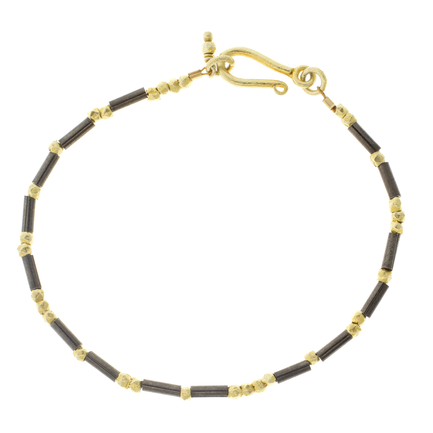 Robindira Unsworth: Fashion,Bracelet ,Oxidized sterling silver,14k gold vermeil