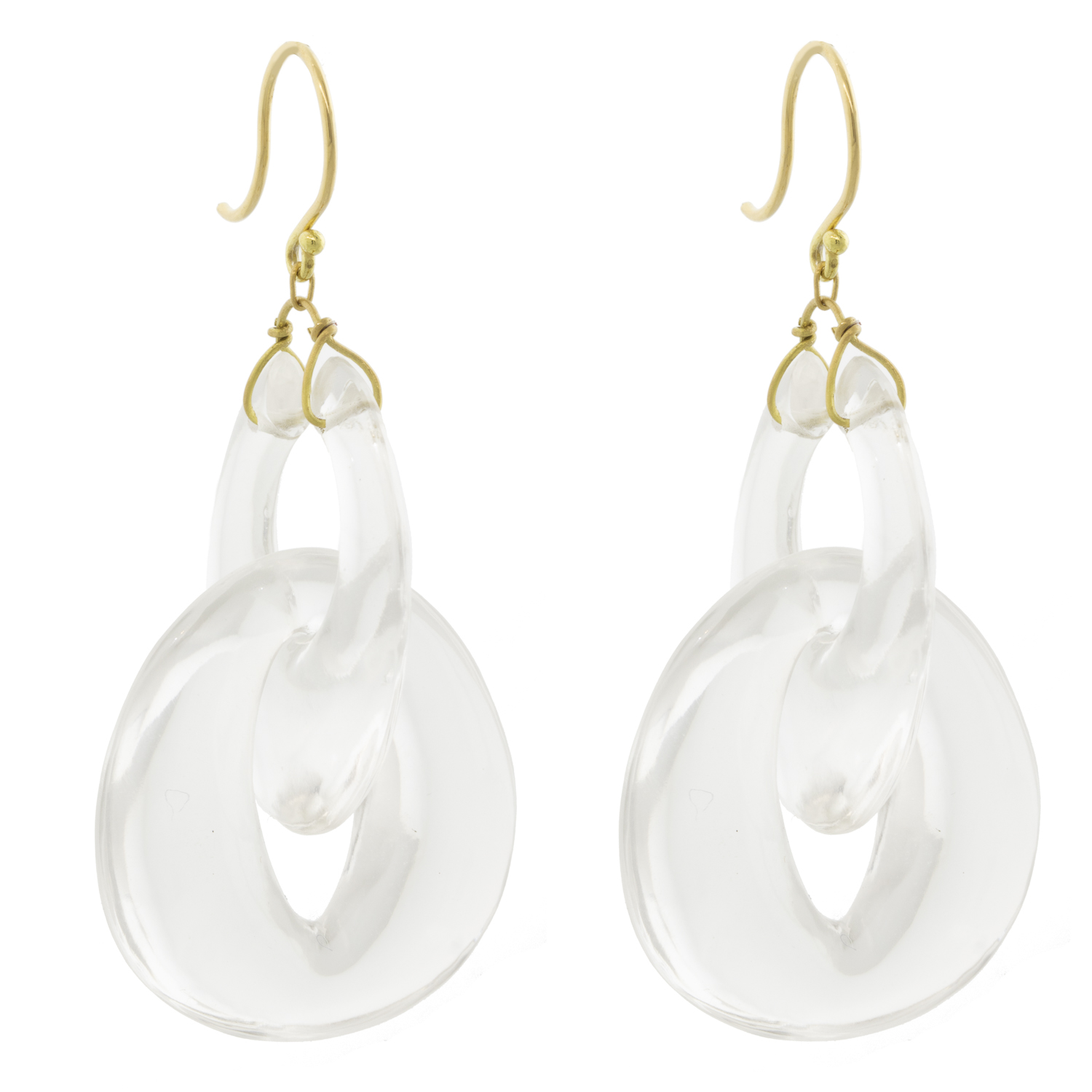Ten Thousand Things: Crystal Cut Stone Peacock Link Earring