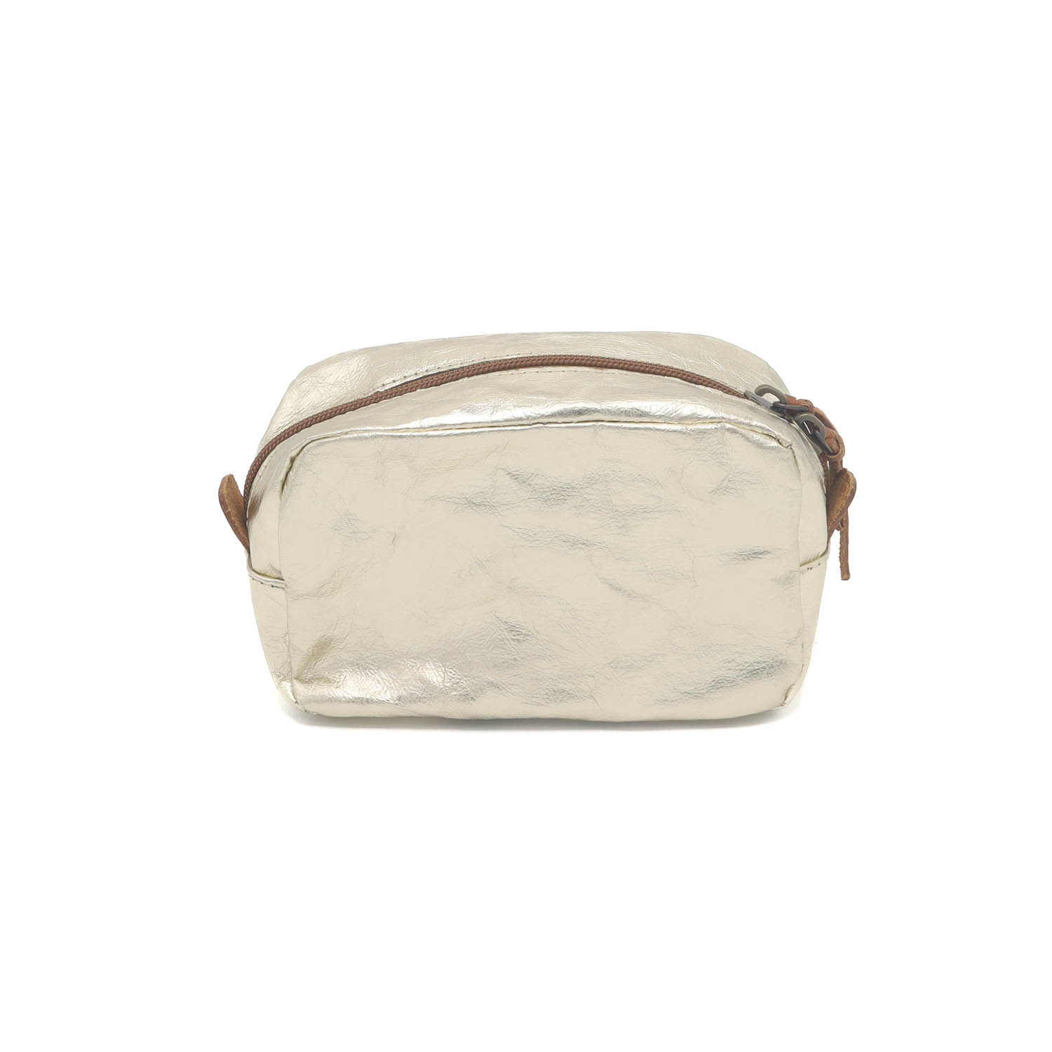 Uashmama: Cosmetic Bag Beauty Case, Small, Platino 6" x 3" x 4"