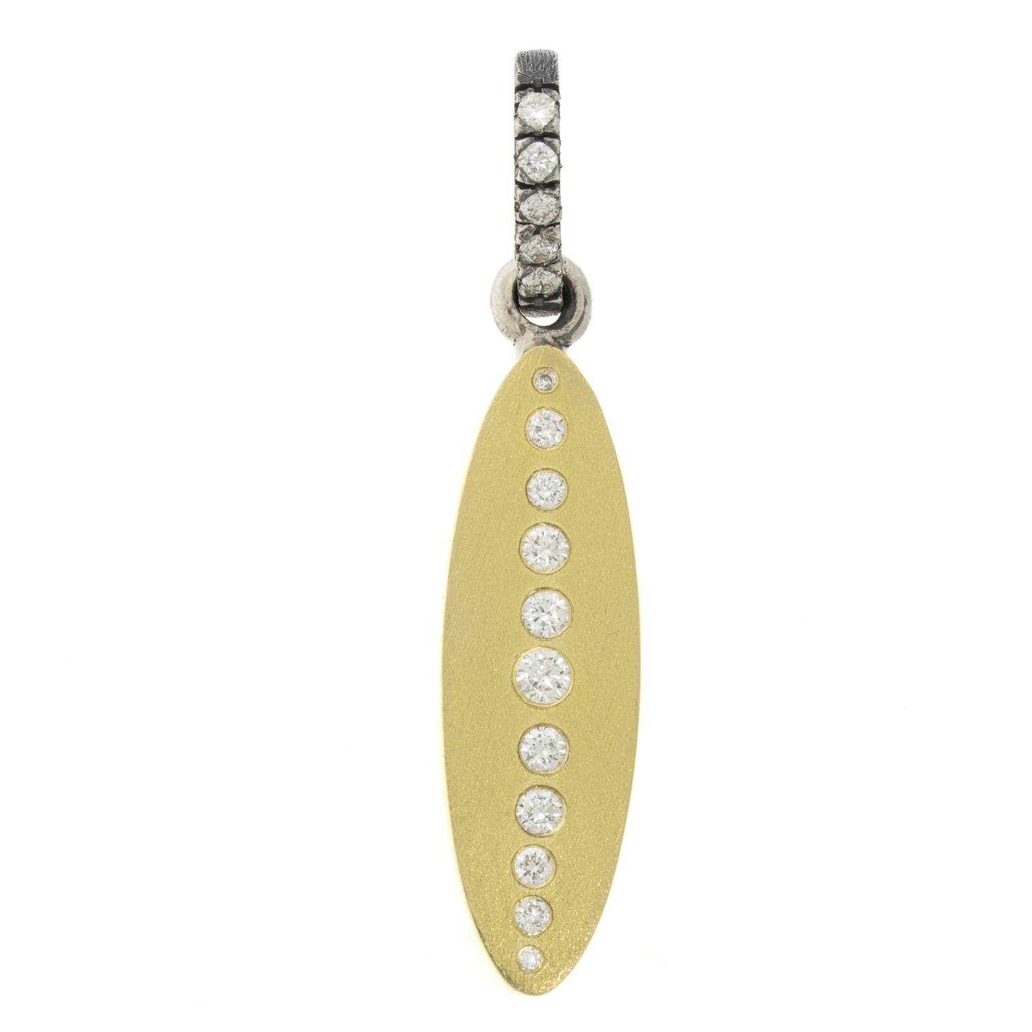 Rene Escobar Trunk Show: PENDANT IN SILVER YELLOW GOLD AND DIAMOND 0.38CT