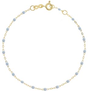 gigiCLOZEAU: Classic Gigi Bracelet, baby blue, 18k yg, 6.7"