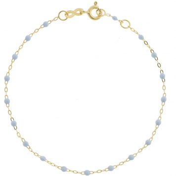 gigiCLOZEAU: Classic Gigi Bracelet, baby blue, 18k yg, 6.7"