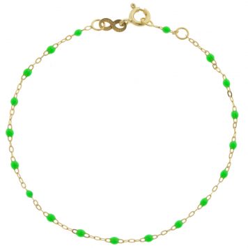 gigiCLOZEAU: Classic Gigi Bracelet, neon, 18k yg, 6.7"
