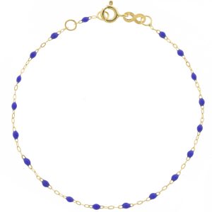 gigiCLOZEAU: Classic Gigi Bracelet, bleuet, 18k yg, 6.7"