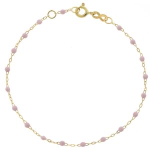 gigiCLOZEAU: Classic Gigi Bracelet, baby pink, 18k yg, 6.7"