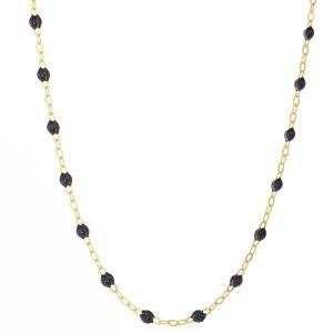 gigiCLOZEAU: Classic Gigi necklace, midnight, 18k yg, 16.5"