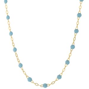 gigiCLOZEAU: Classic Gigi necklace, Turquoise,18k yg