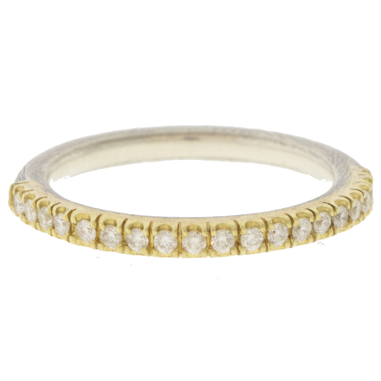 Rene Escobar Trunk show:RING IN SILVER 18K YELLOW GOLD AND DIA 0.28CT 2.8GR TOTAL 1.8SS 1GR18K