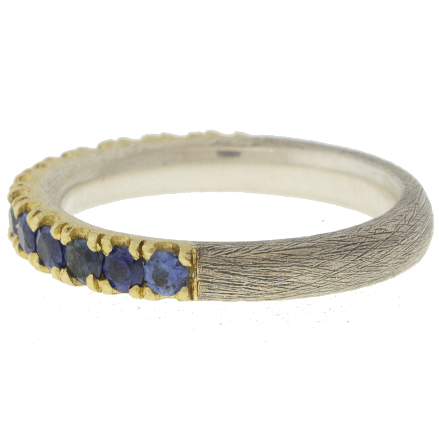 Rene Escobar Trunk show:RING IN SILVER 18K YG AND 1CT SAPPHIRES
