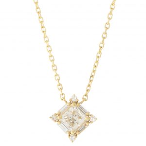gold necklace with diamonds by jewelry designer Suzanne Kalan