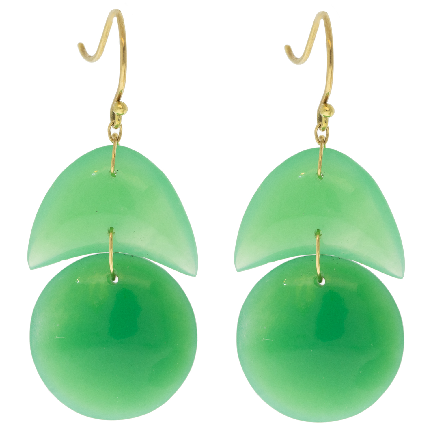 Ten Thousand Things: 18k Chrysoprase Tiny Arps