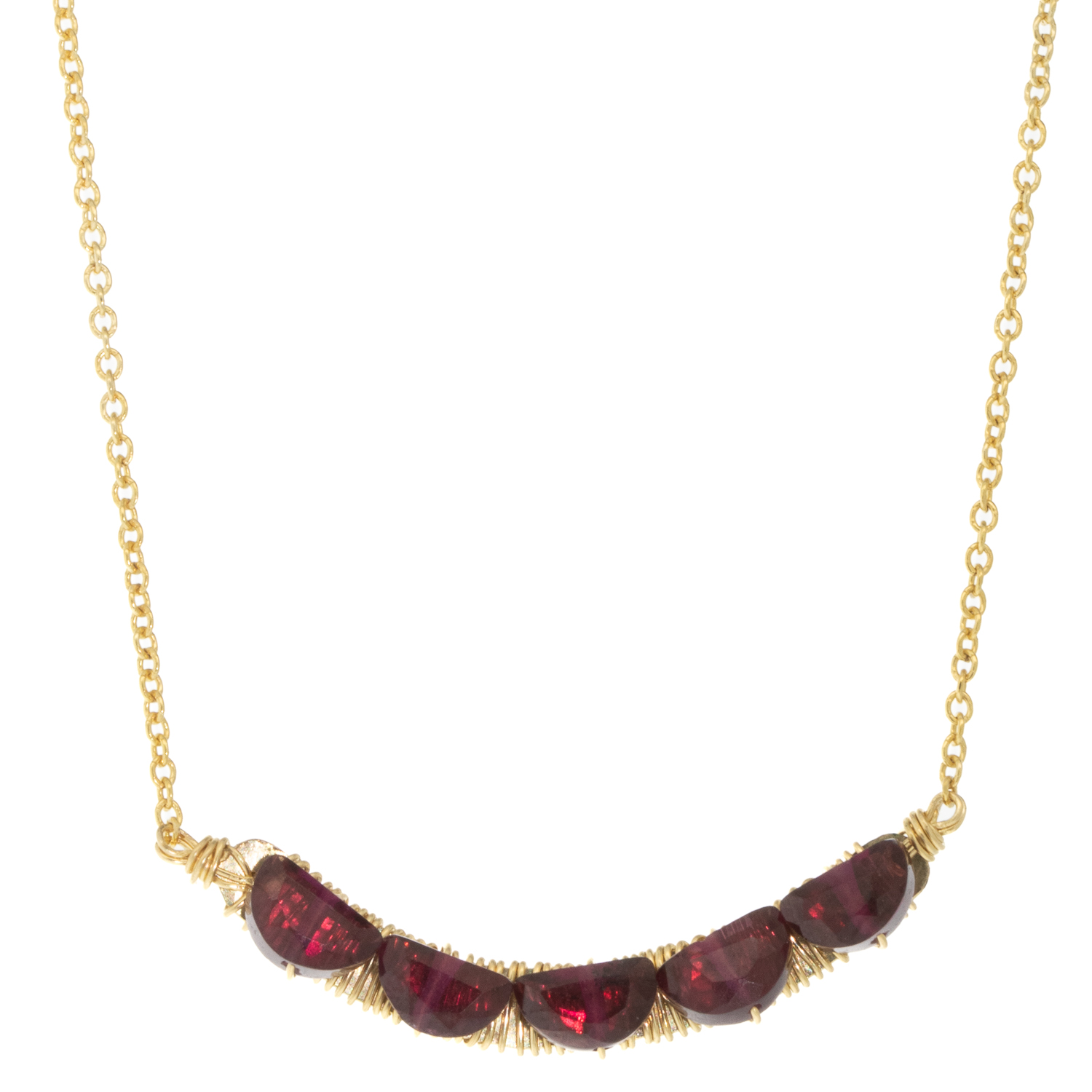 Dana Kellin : Necklace,Garnet Arc