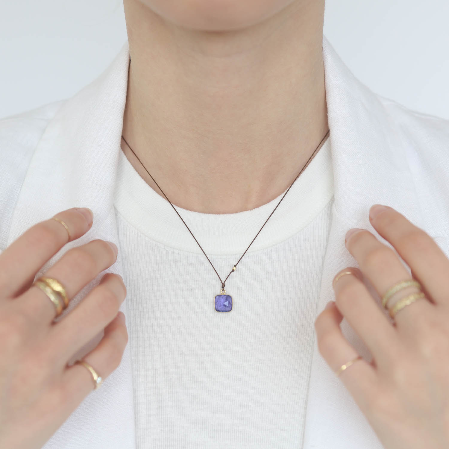 Margaret Solow: 18k Tanzanite Necklace