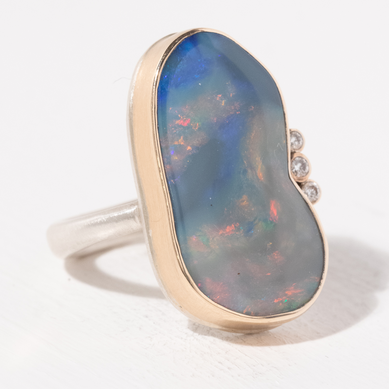 Jamie Joseph Trunk Show: Ring 108,Australian opal,size 7.25