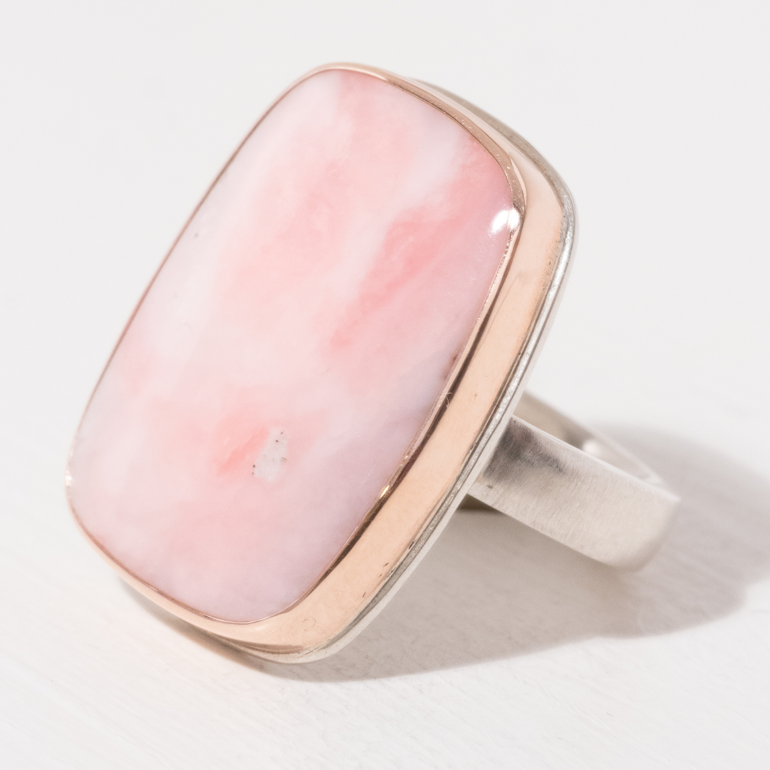 Jamie Joseph Trunk Show: Ring 128,Pink peruvian opal,7.75