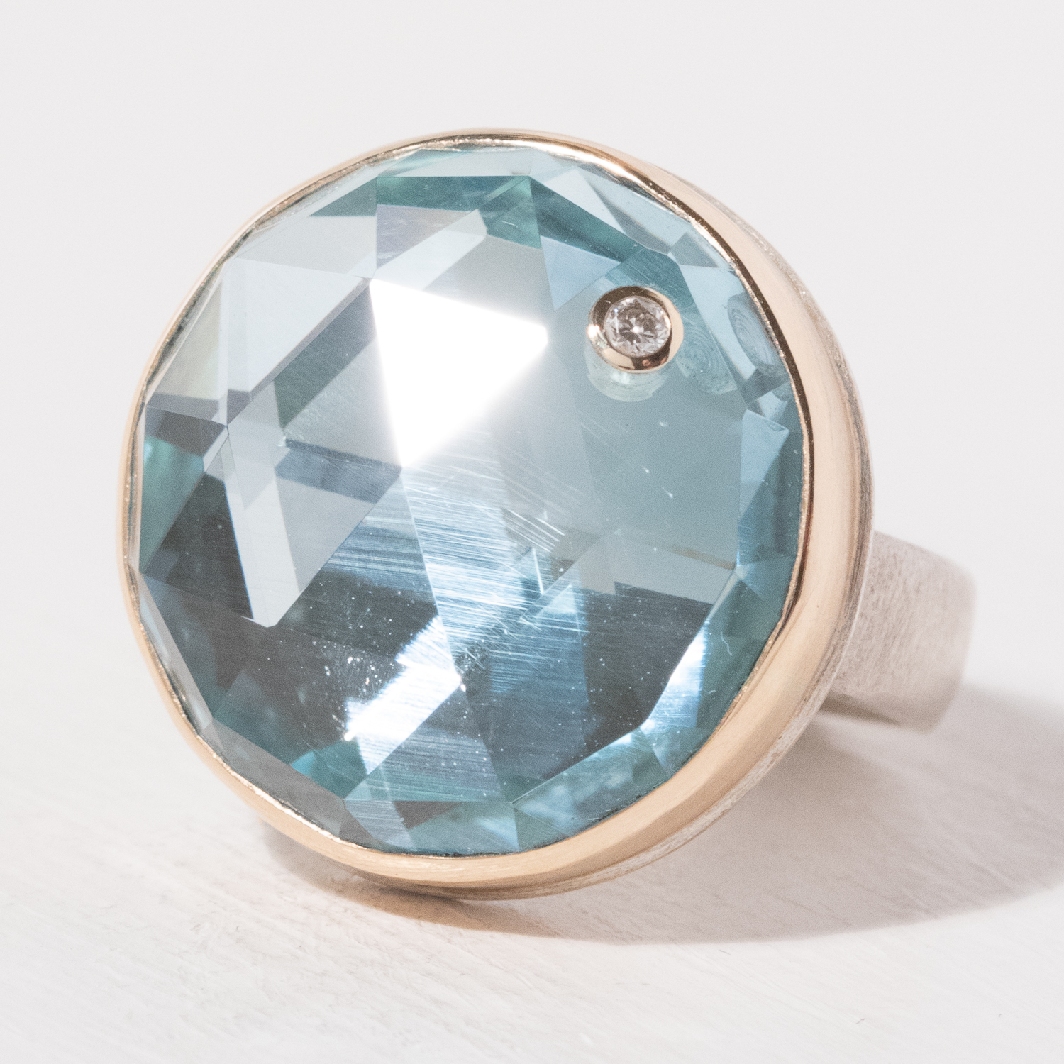 Jamie Joseph Trunk Show: Ring 137,Sky blue topaz,7.5