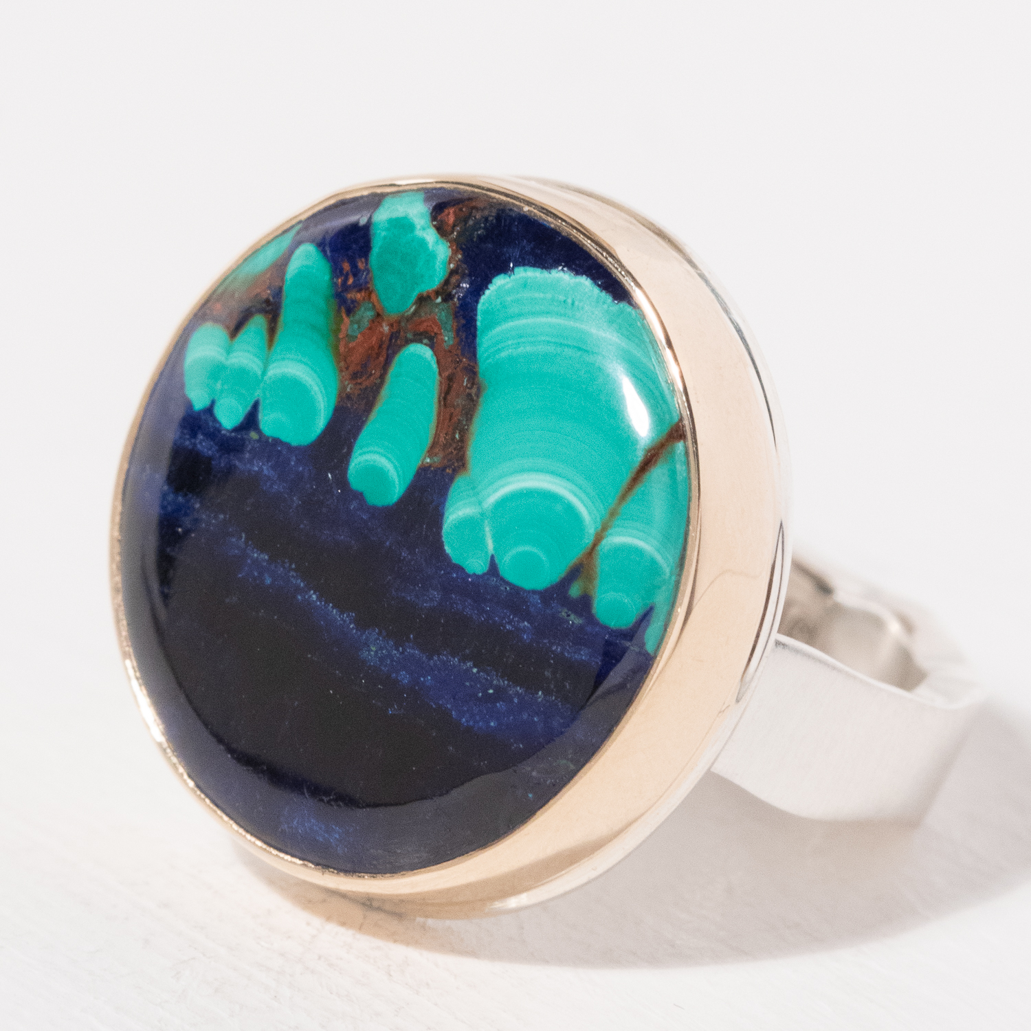 Jamie Joseph Trunk Show: Ring 149,Azurite Malachite,7.25