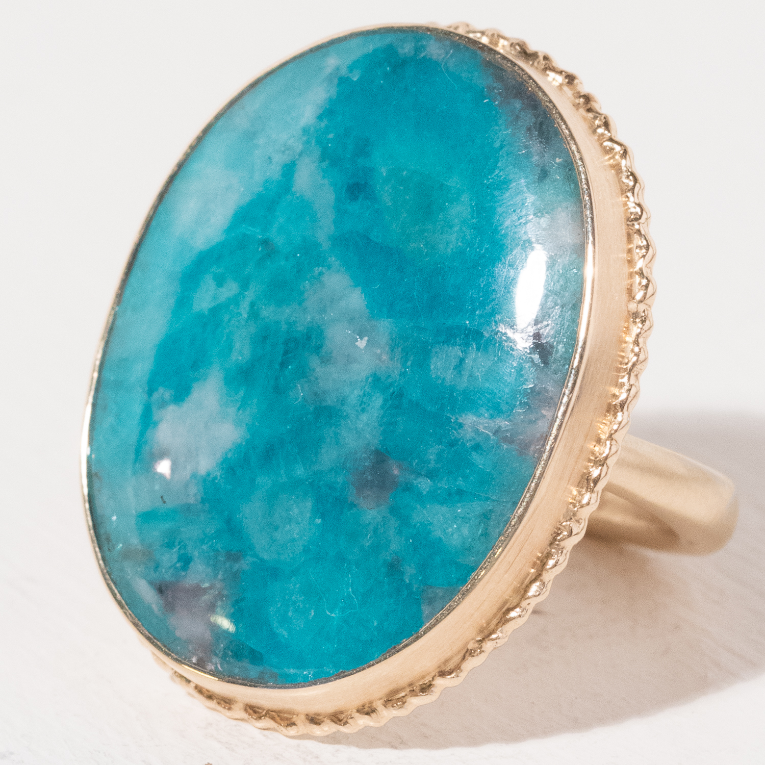 Jamie Joseph Trunk Show: Ring 252, PARAIBA IN QUARTZ SIZE 7.75