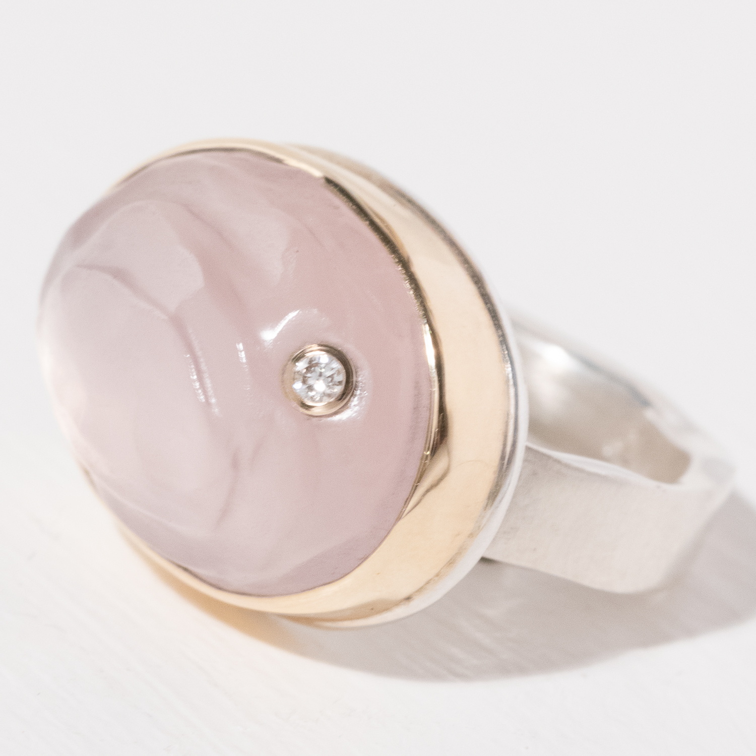 Jamie Joseph Trunk Show: Ring 49,Rose quartz,8