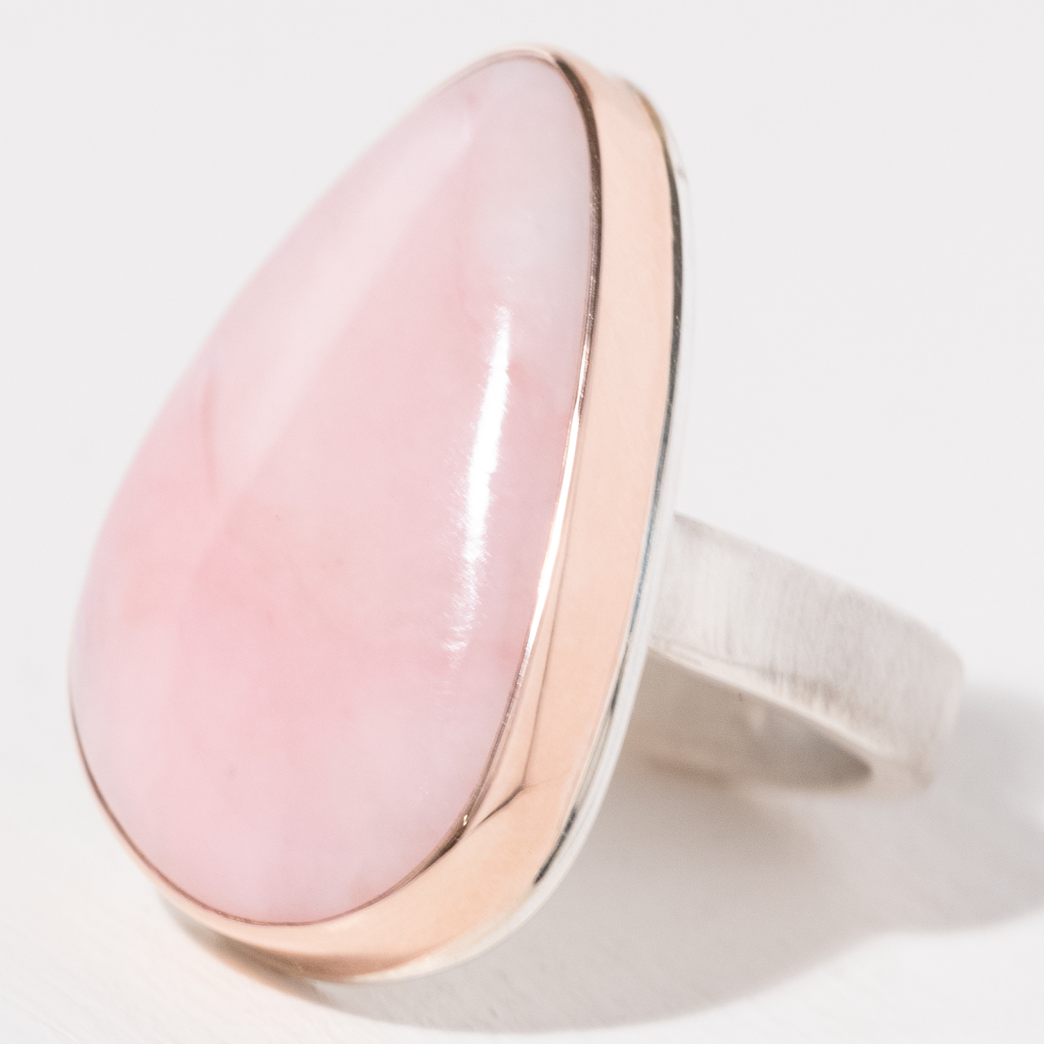 Jamie Joseph Trunk Show: Ring 64,Pink Peruvian opal,7.5