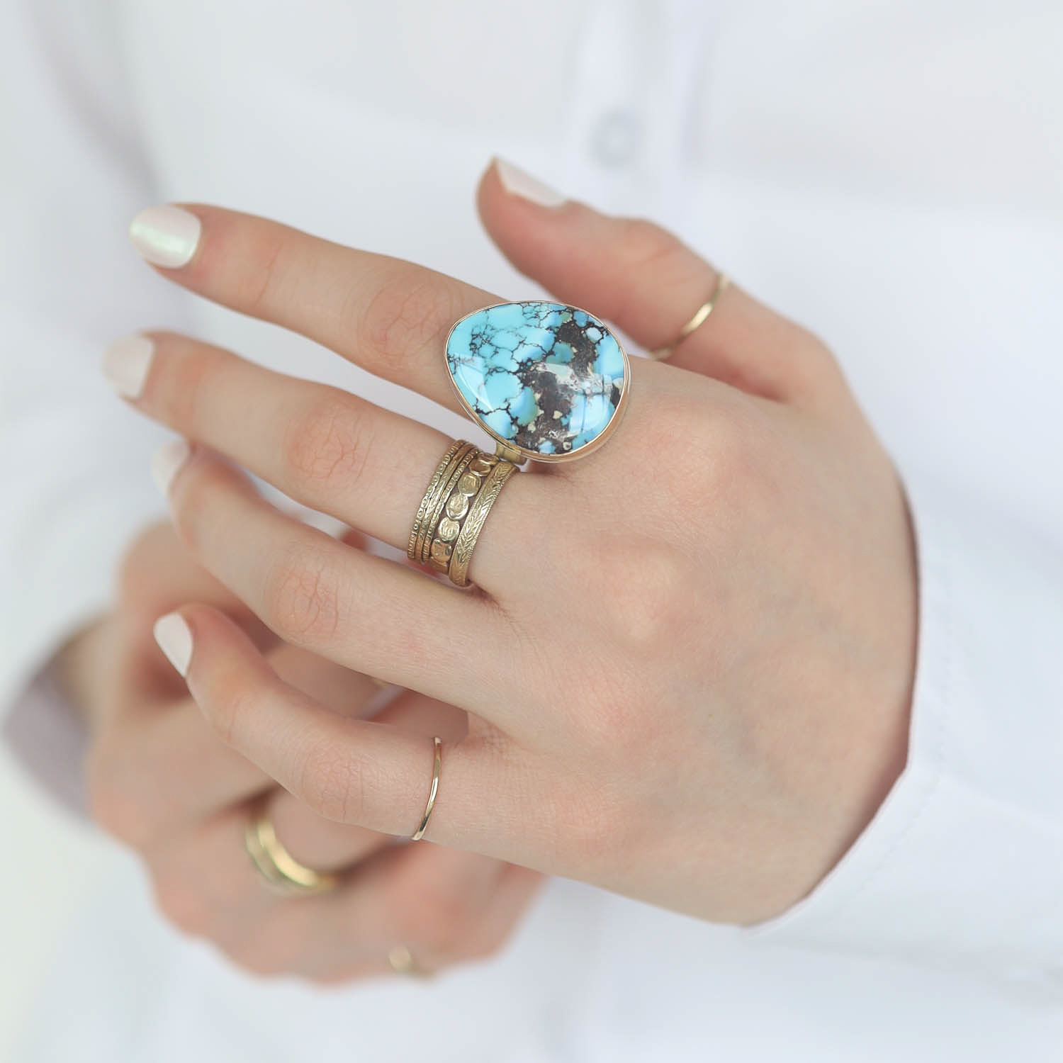 Jamie Joseph Trunk Show: Ring 103,Khazakhstani Turquoise,Size 7.75