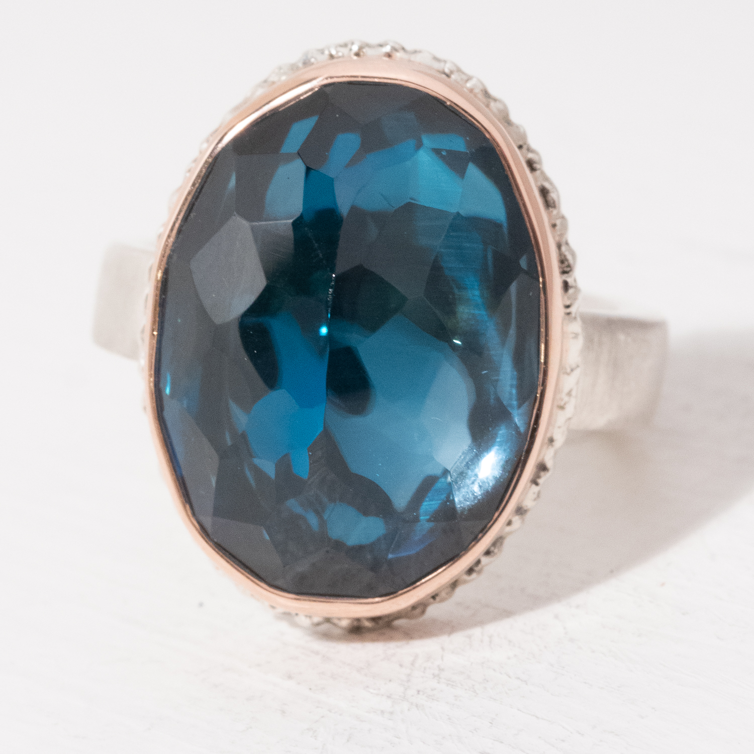 Jamie Joseph Trunk Show: Ring 104,London Blue topaz,6.75