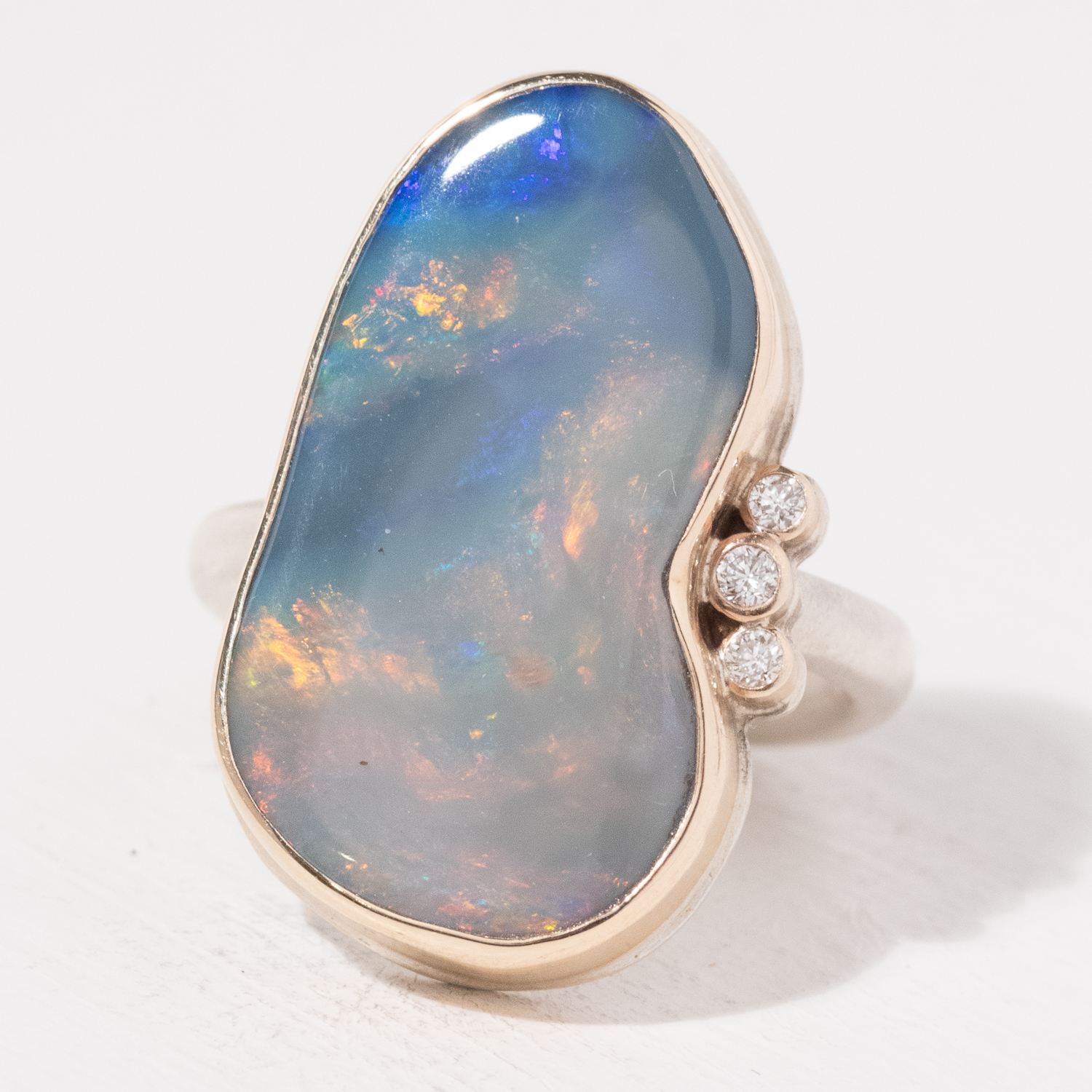 Jamie Joseph Trunk Show: Ring 108,Australian opal,size 7.25