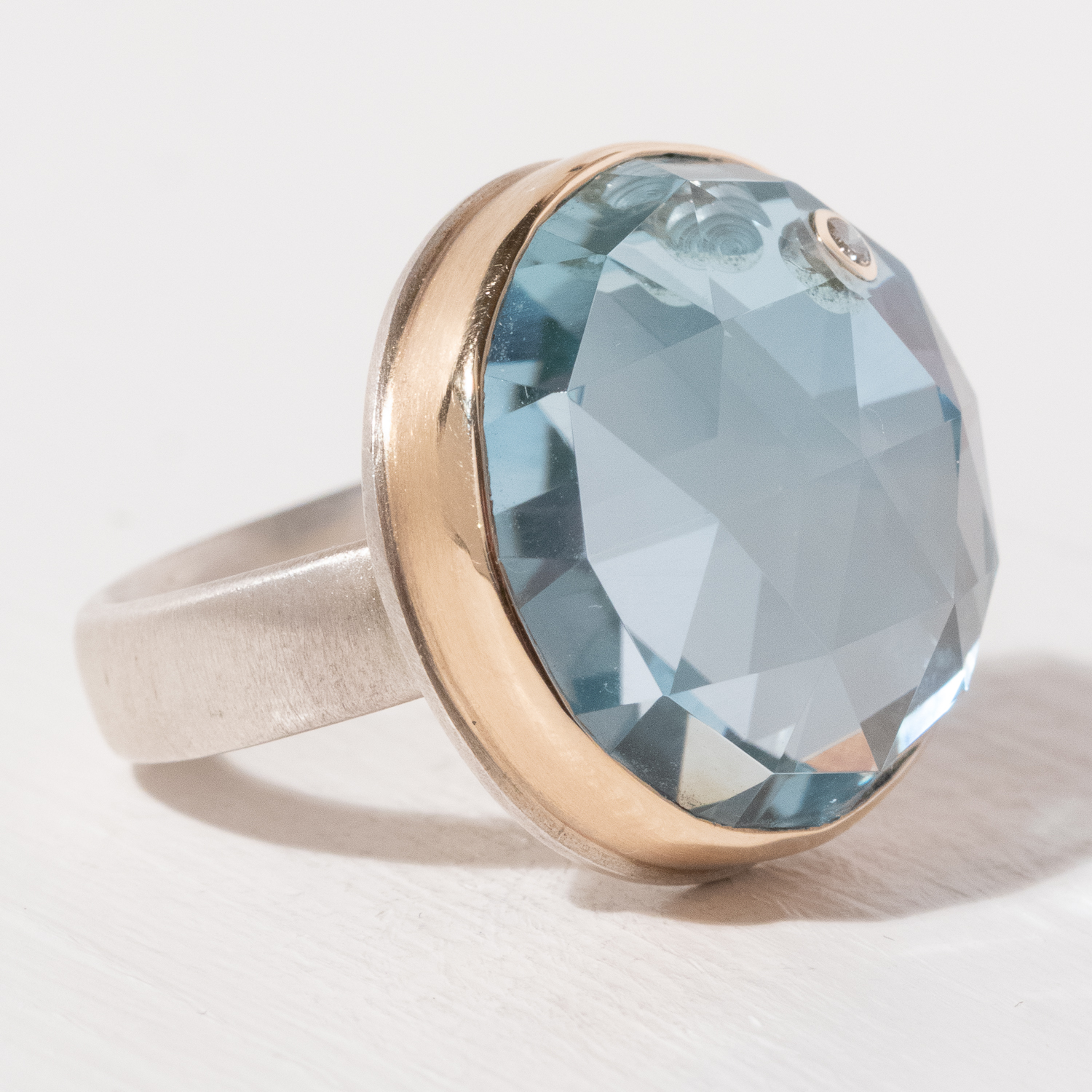 Jamie Joseph Trunk Show: Ring 137,Sky blue topaz,7.5