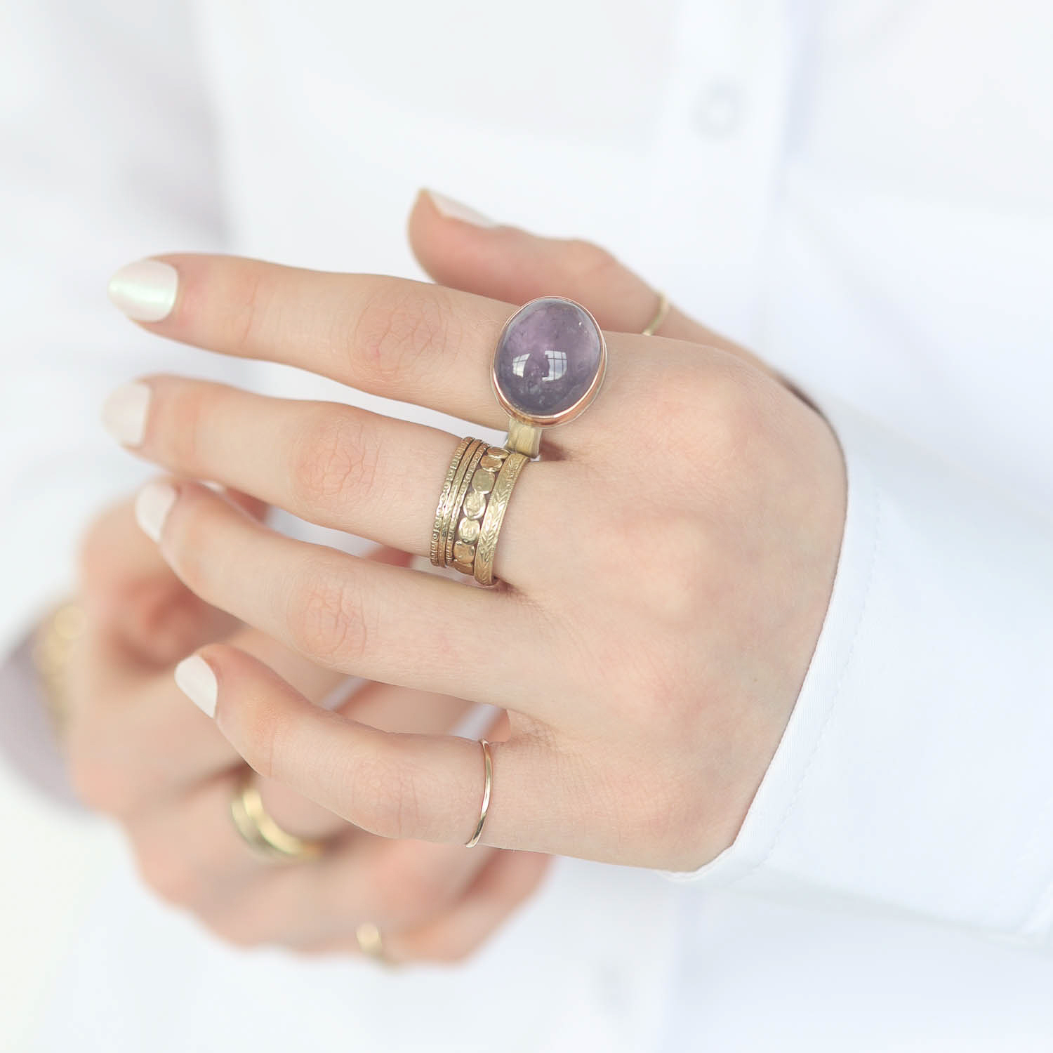 Jamie Joseph Trunk Show: Ring 139,Purple tourmaline,7.5