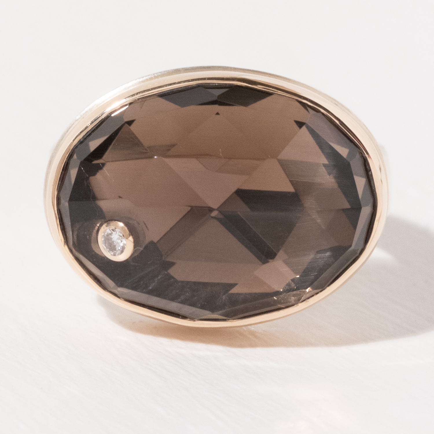 Jamie Joseph Trunk Show: Ring 193,Smoky Quartz,7.5