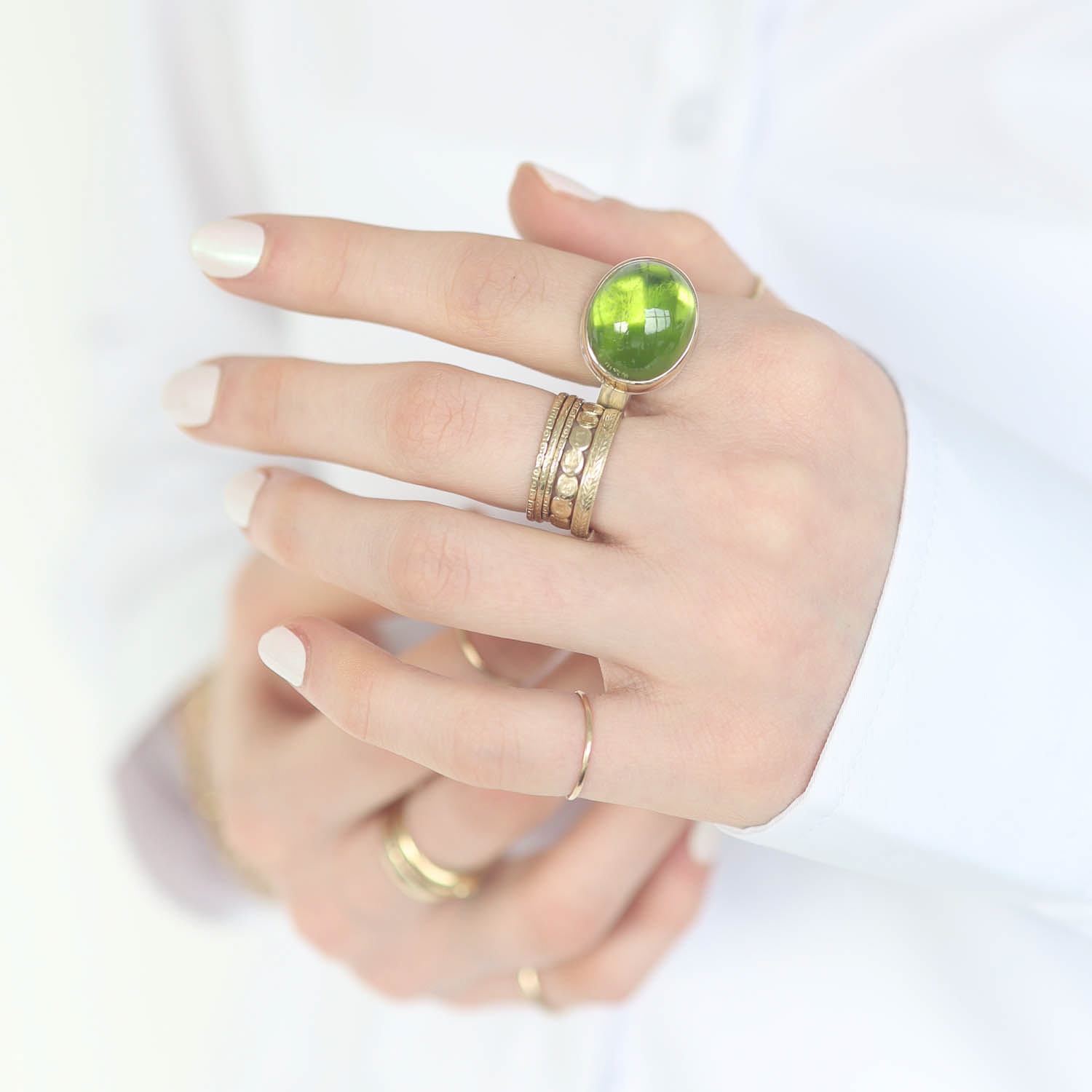 Jamie Joseph Trunk Show: Ring 210,Peridot,7