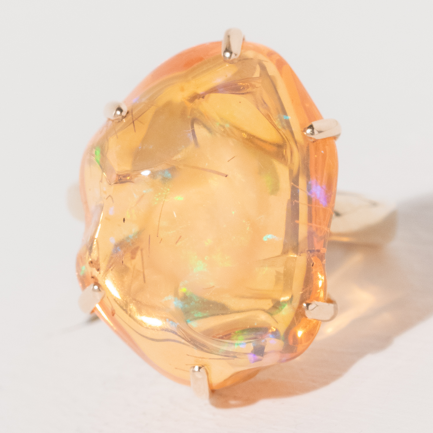 Jamie Joseph Trunk Show: Ring 238, MEXICAN FIRE OPAL SIZE 7.75