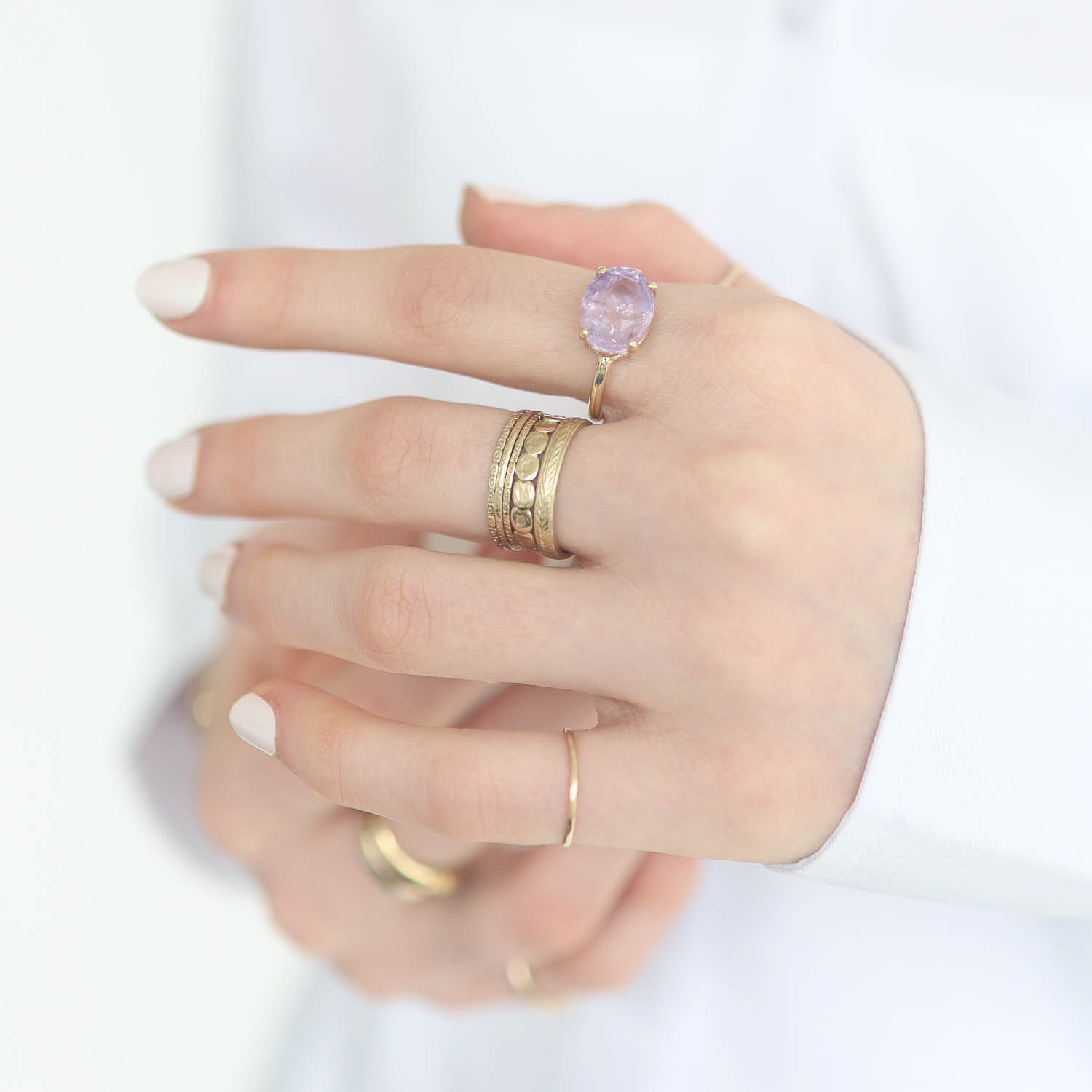 Jamie Joseph Trunk Show: Ring 254, PURPLE SAPPHIRE SIZE 6