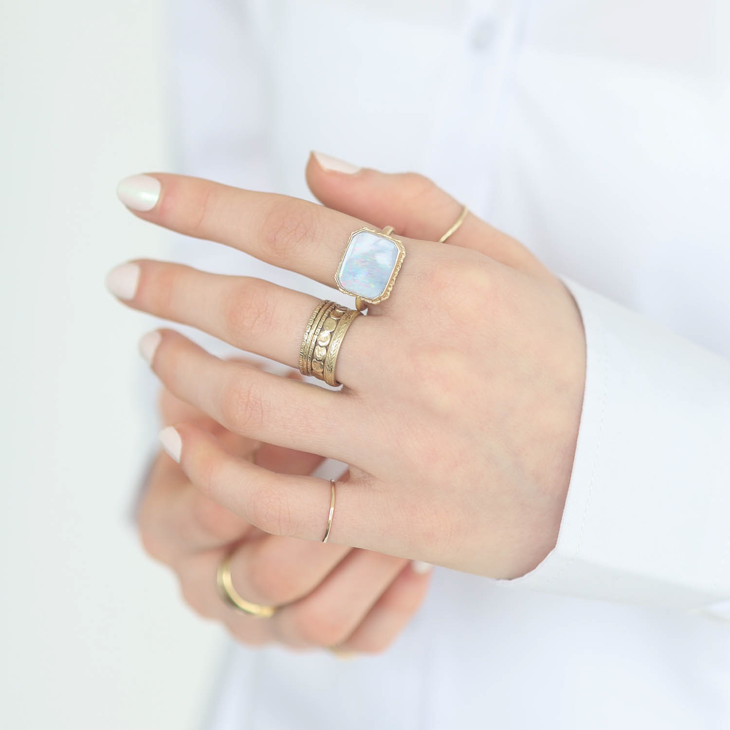 Jamie Joseph Trunk Show: Ring 264, BOULDER OPAL SIZE 7
