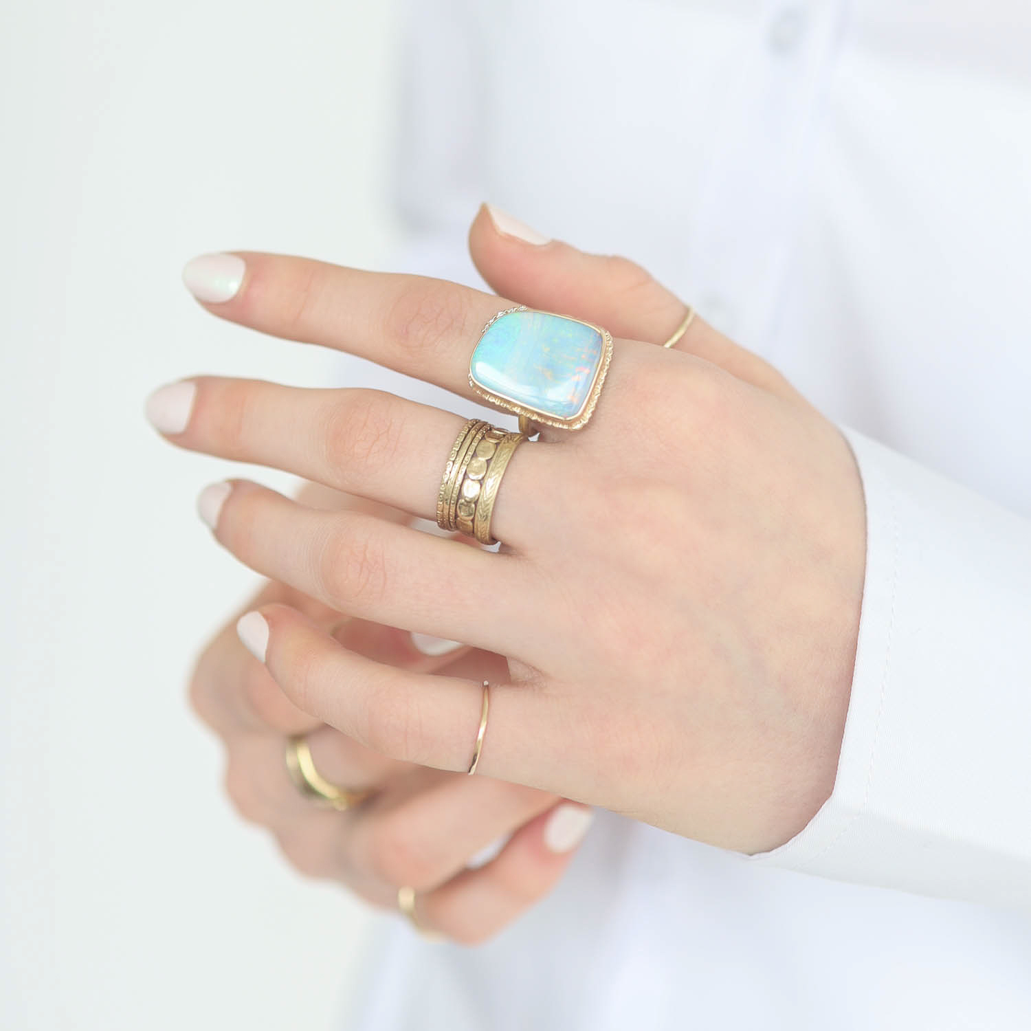 Jamie Joseph Trunk Show: Ring 265, BOULDER OPAL SIZE 7