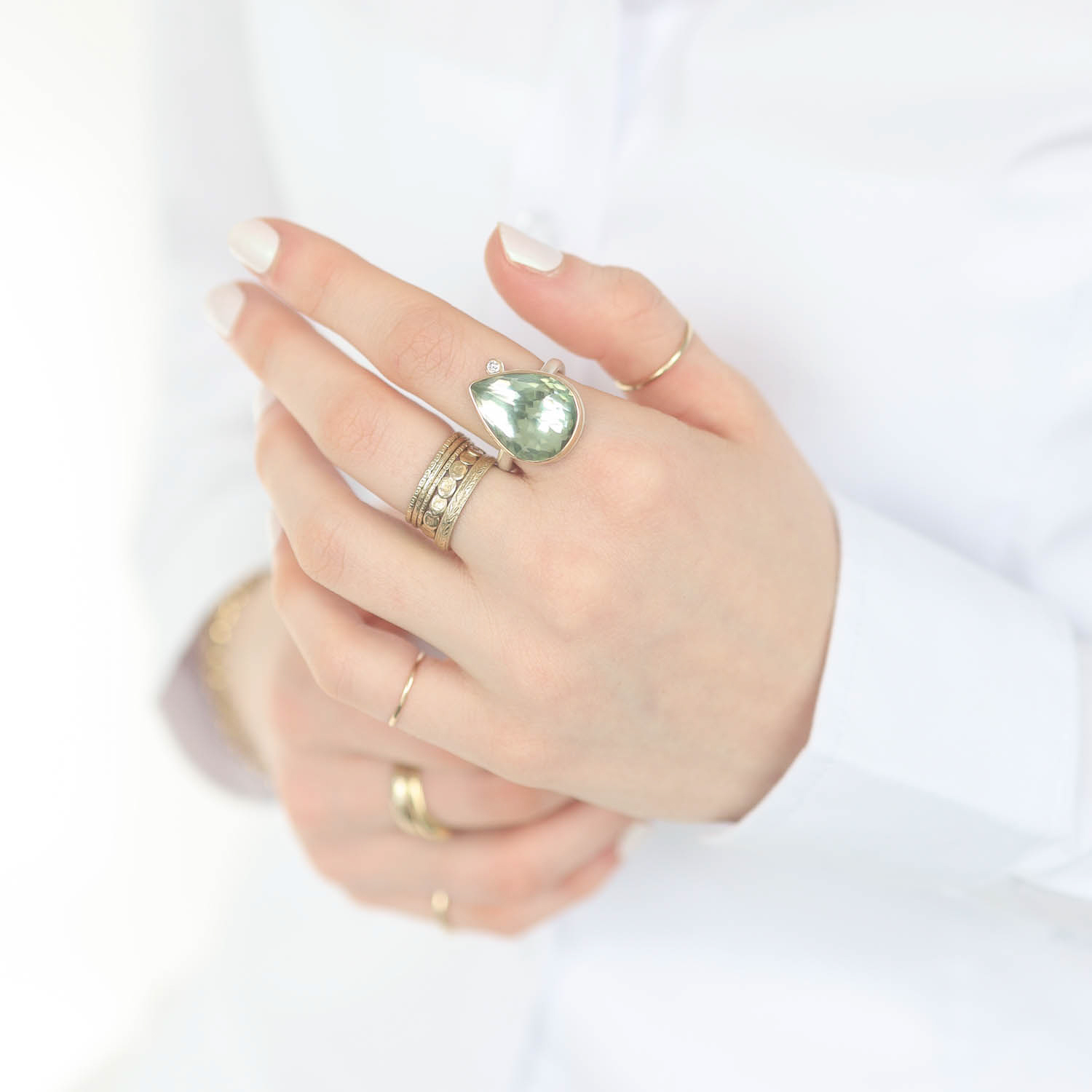 Jamie Joseph Trunk Show: Ring 6,Mint Quartz , Size 7