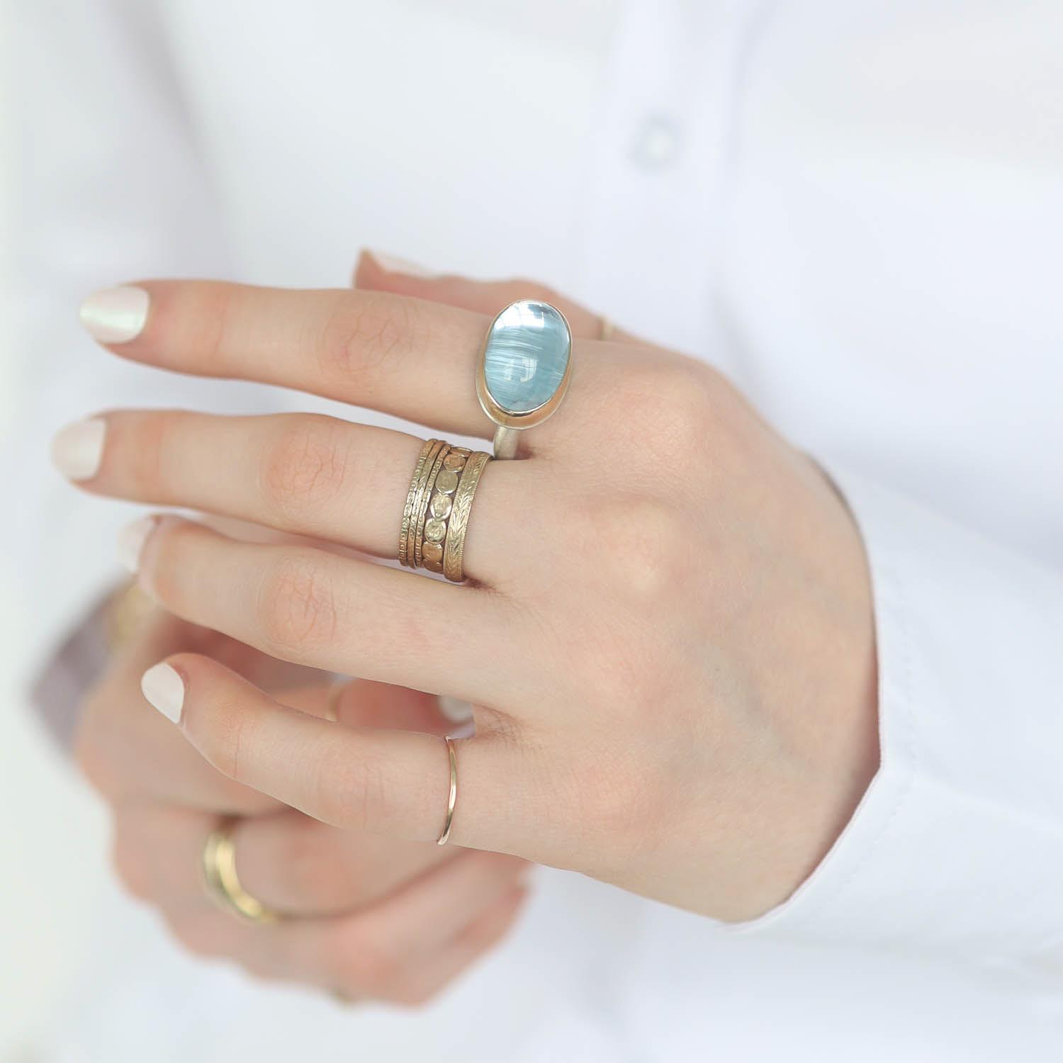 Jamie Joseph Trunk Show: Ring 74,Cat's Eye Topaz,7.75