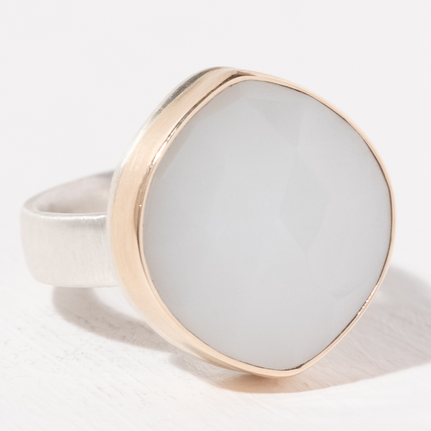 Jamie Joseph Trunk Show: Ring 81, White Moonstone, Size 8