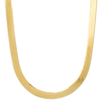 Robindira Unsworth: Fashion Necklace, Gold Vermeil, Simple Flat Chain