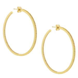 Tai: Extra Large Gold CZ Hoops