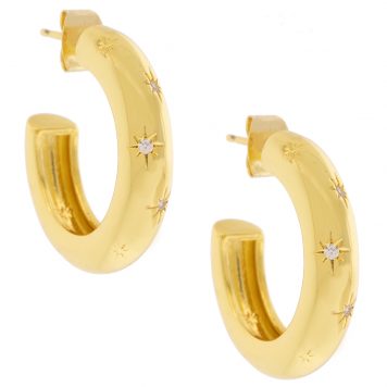 Tai: Earrings, Celestial Tube Hoop
