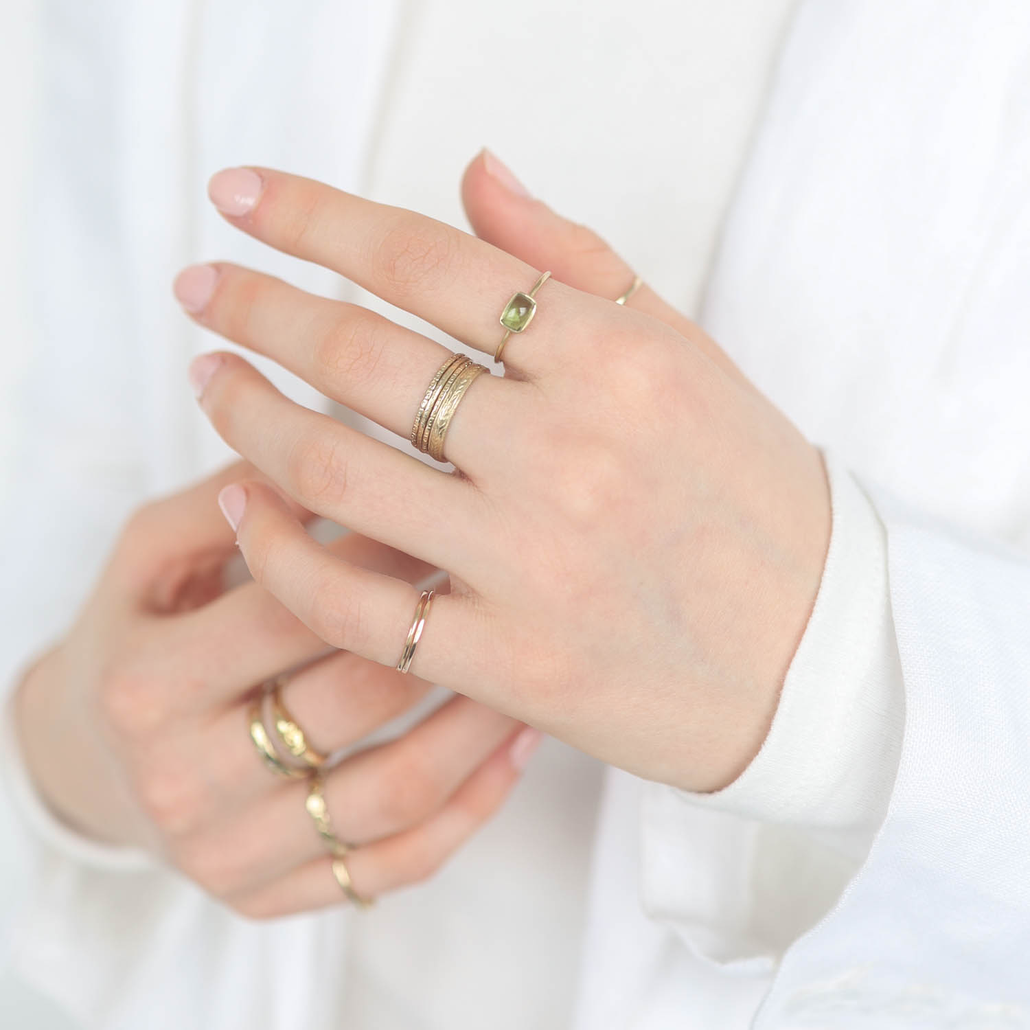 Margaret Solow :Ring,14k,Tourmaline,48 sz. 6