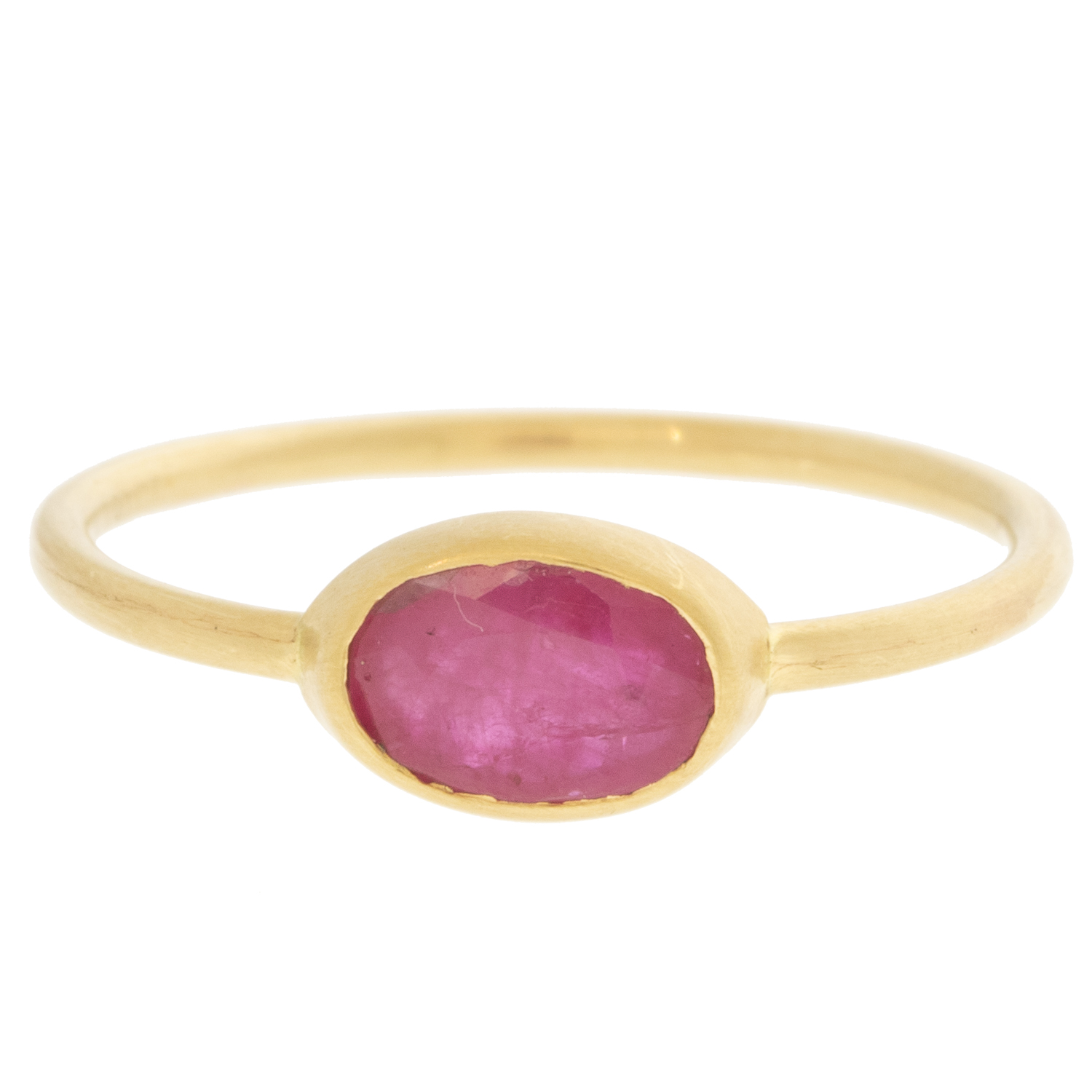 Margaret Solow :Ring,18k,Ruby,56 sz. 7