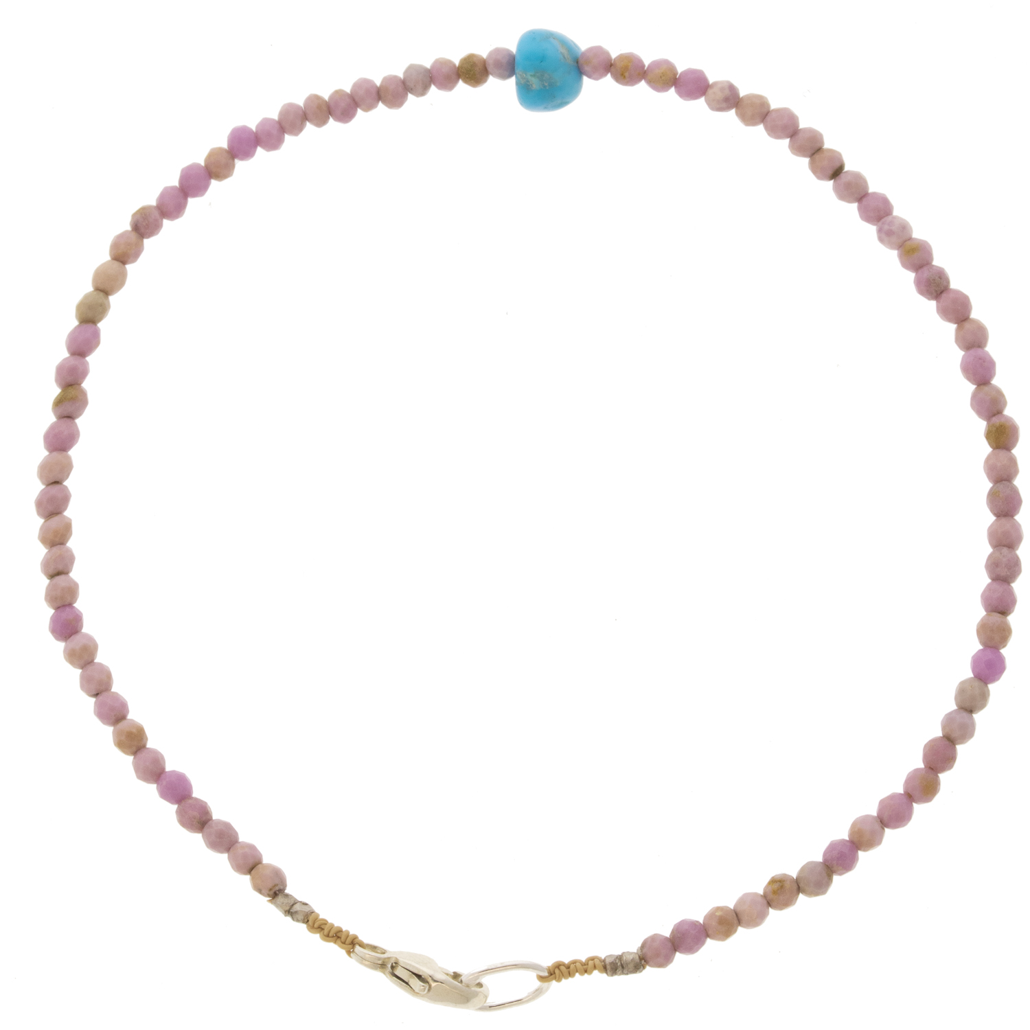 Margaret Solow : Bracelet,SS,Lavender opal & Turquoise,16